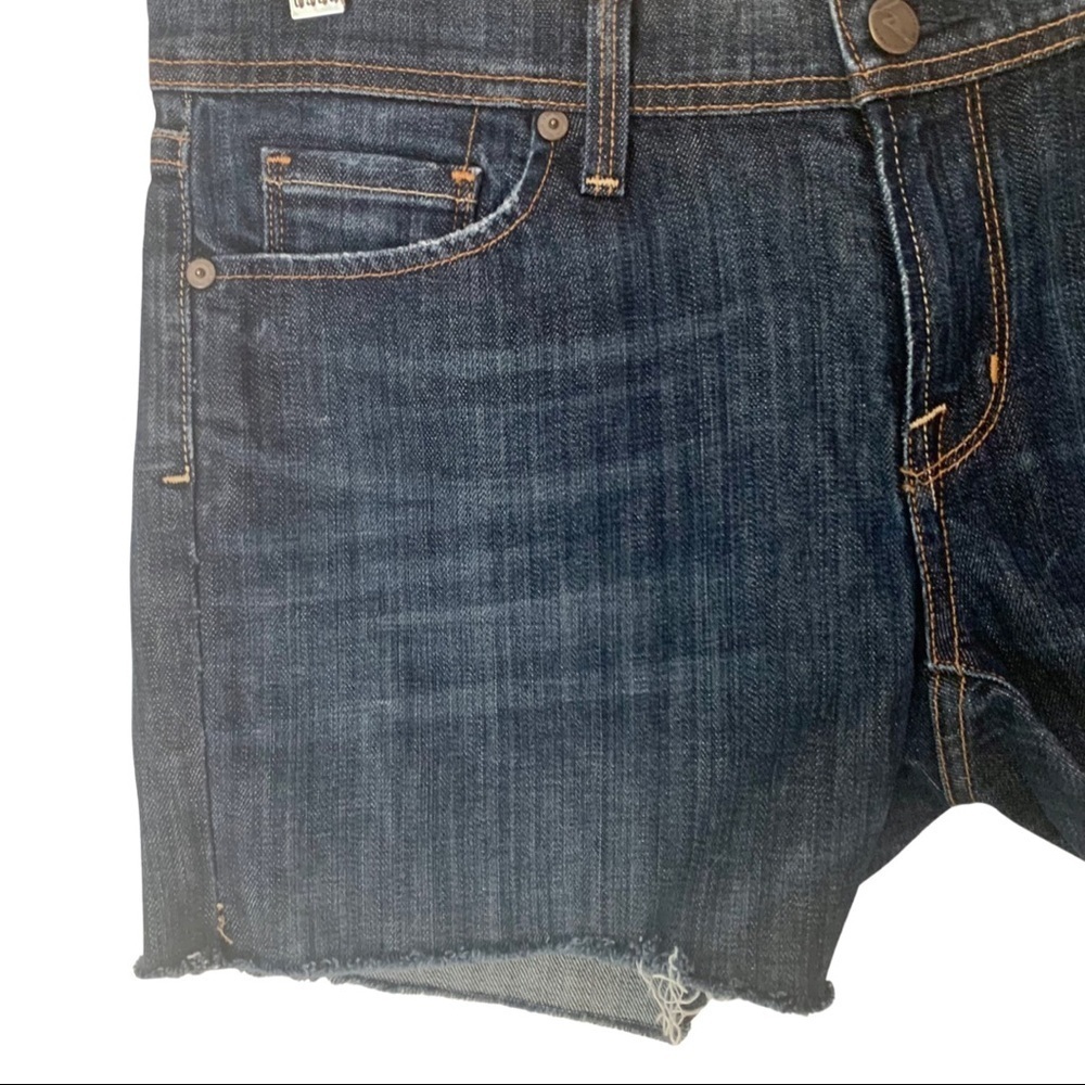 CITIZENS OF HUMANITY Denim Shorts Ingrid #002 Low Waist Stretch Raw Hem Size 30 - Picture 8 of 16